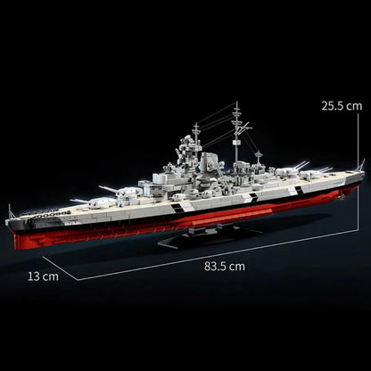 WWII Battleship 1940 | 2686pcs