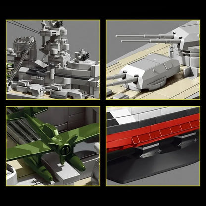WWII Battleship 1940 | 2686pcs