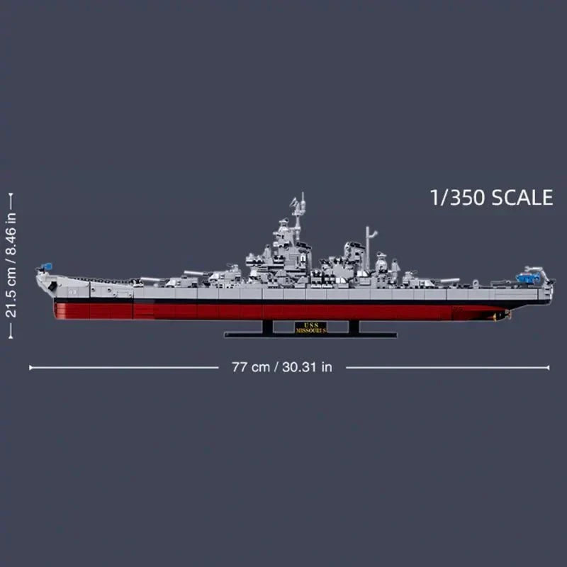 WWII Battleship 1945 | 1739pcs