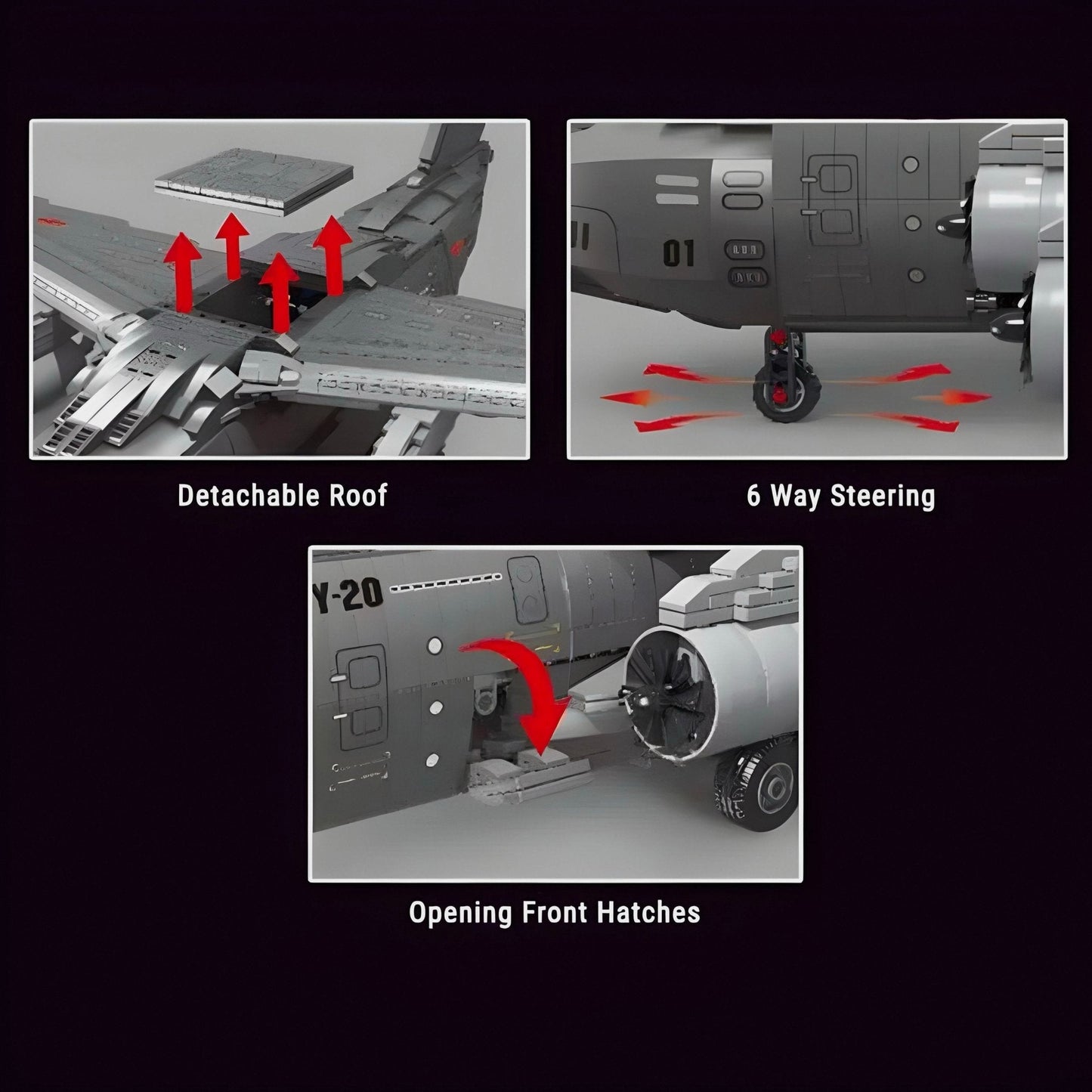 Y-20 Special Military Aircraft | 2202pcs